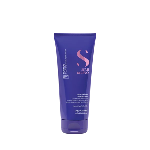 Semi di Lino Blonde Anti-Yellow Conditioner 200 ml - CONDITIONER NEUTRALIZADOR DE REFLEJOS AMARILLENTOS PARA EL CABELLO RUBIO Y silver