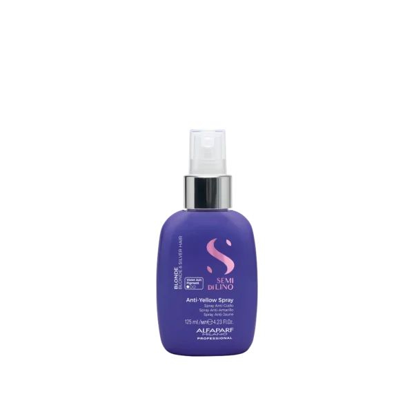 Semi di Lino Blonde Anti-Yellow Spray 125ml - SPRAY LEAVE-IN NEUTRALIZADOR DE REFLEJOS AMARILLENTOS ESPECÍFICO PARA ACLARADOS PARCIALES